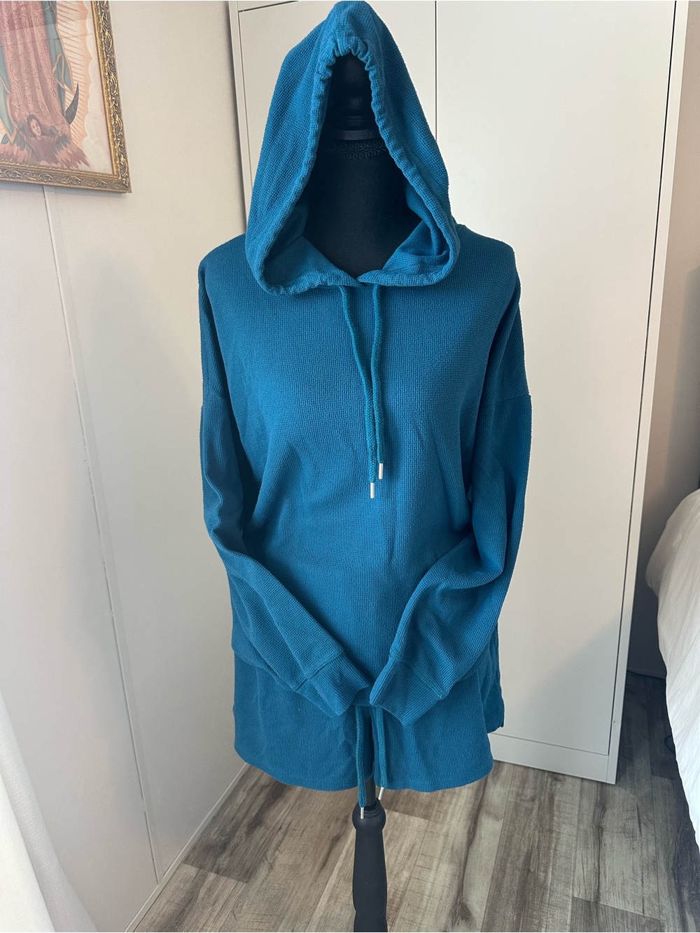 Victoria's Secret Teal Hooded Knit Tunic